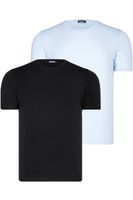 DUAL SET T8569 DEWBERRY BIKE COLLAR MENS T-SHIRT-BLACK-BLUE