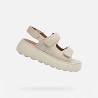 Cream women's sandals Geox Spherica EC4.1 S - Women's