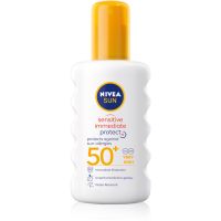 Nivea Sun Protect & Sensitive schützendes Sonnenspray SPF 50+ 200 ml