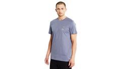 Dedicated T-shirt Stockholm Lucas Globe Walk Stone Blue Pánske - Tričká Dedicated - Modrá - 20412-M - Size: M
