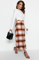 Női szoknya Trendyol Plaid