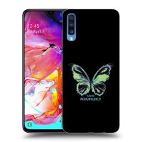 Silikónový čierny obal pre Samsung Galaxy A70 A705F - Diamanty Blue