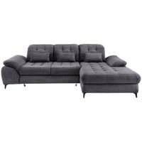 Livetastic ROZKLADACIA ROHOVÁ SEDAČKA, textil, sivá