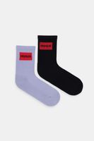 HUGO Ponožky HUGO 2-pak 2P QS RIB LABEL CC W