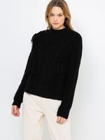 CAMAIEU Pullover Schwarz