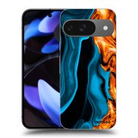 Silikónový čierny obal pre Google Pixel 9 - Gold blue