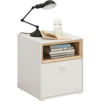 Hom`in NOČNÝ STOLÍK biela, farba duba