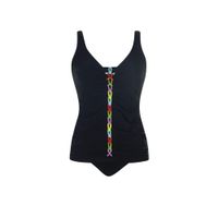 SUNFLAIR Tankini  svijetloplava / jabuka / ljubičasta / crna