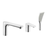 Bateria wannowa Invena Siros 3-otworowa chrom połysk BW-90-S01-A