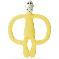 Matchstick Monkey Monkey Teether grickalica za bebe sa četkicom 2 u 1 Yellow 1 kom