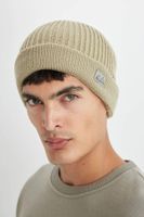 DEFACTO Men's Label Printed Beret