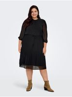 Black women's pleated dress ONLY CARMAKOMA Piona - Women's