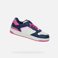 Dziewczęce trampki Geox Washiba Girl w kolorze ciemnoniebieskim