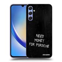 Silikónový prehľadný obal pre Samsung Galaxy A34 5G A346B - Black Fuel