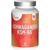 Ashwagandha KSM-66® hochdosiert, 120 Kapseln, vegan | Essentials Sensilab