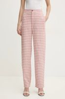 Moschino Jeans pantaloni din amestec de in
