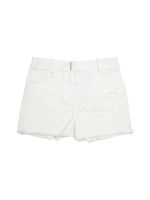 Cotton Blend Twill Shorts