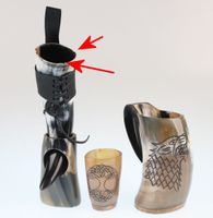 Set (Humpen, Horn, Stamperl) VIKING - BESCHÄDIGT