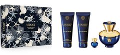 Versace Pour Femme Dylan Blue – EDP 100 ml + telové mlieko 100 ml + sprchový gél 100 ml + EDP 5 ml