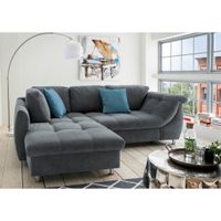 Livetastic ROHOVÁ SEDAČKA, textil, antracitová, modrá