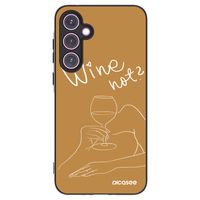 Silikónový čierny obal pre Samsung Galaxy A35 5G A356B - Wine not