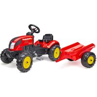 Falk Traktor šlapací Country Farmer s valníkem červený