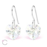 Olivie Strieborné náušnice Swarovski WHITE PATINA 0940
