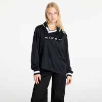 Jersey Nike Sportswear Collection Women's Dri-FIT Jacquard Long-Sleeve Jersey Top Black/ Lt Iron Ore/ White S