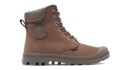 Palladium Pampa Sport Cuff Waterproof Shearling Unisex - Obuv Palladium - Hnědá - 72992-222-M-11 - Size: 11