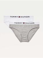 Set of two girls' panties in white and gray color Tommy Hilfiger Underwe - unisex