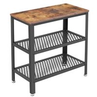 Boxxx PRÍRUČNÝ STOLÍK, hnedá, čierna