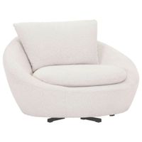 Stylife KRESLO, textil, krémová