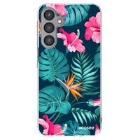 Silikónový prehľadný obal pre Samsung Galaxy A16 5G - Pink Monstera