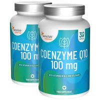 Coenzym Q10 100mg Ubiquinon 2er Pack - mit Selen, Vitaminen E und B1. 100% natürlich, hergestellt durch Fermentation. Vegan. 60 Kapseln | Sensilab