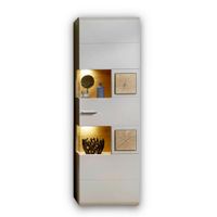 Hom`in VITRÍNA, sivá, farba duba, 65/205/37 cm