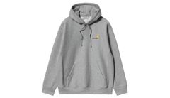 Carhartt WIP Hooded American Script Sweat Grey Heather Pánske - Mikiny a mikiny s kapucou Carhartt WIP - Sivá - I028279_V6_XX-M - Size: M