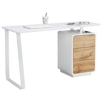 Xora PÍSACÍ STÔL, biela, farba duba, 140/44-60/76 cm