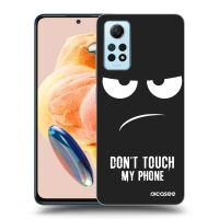 Silikónový čierny obal pre Xiaomi Redmi Note 12 Pro 4G - Nesiahajte mi na telefón