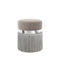 TABURET, kov, textil, kompozitní dřevo, 38/45/38 cm