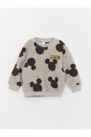 LC Waikiki Lw - Crew Neck Mickey Mouse Patterned Long Sleeve Baby Boy Sweatshirt