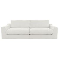 Sit & More VEĽKÁ POHOVKA, textil, biela