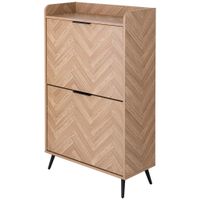 MID.YOU VÝKLOPNÁ SKRINKA NA TOPÁNKY, čierna, farba javora, 70/120/30 cm