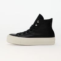 Trampki Converse Chuck Taylor All Star Lift Platform Water Repellent Leather Black/ Black/ Egret EUR 36