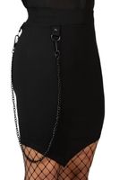 Damenrock KILLSTAR - Viki Asymmetric - schwarz 3XL
