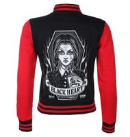 Damen Sweatshirt BLACK HEART - WEDNESDAY BS - SCHWARZ XL