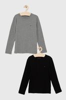 Detská bavlnená košeľa s dlhým rukávom Tommy Hilfiger (2-pack)