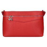 Női bőr crossbody kézitáska Italia Benea - piros