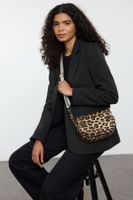 Trendyol Leopard Patterned Brown Crossbody Women's Bag