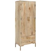 MID.YOU ŠATNÍ SKŘÍŇ, mangové dřevo, přírodní barvy, 75/192/45 cm