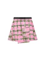 Check Print Viscose Skirt